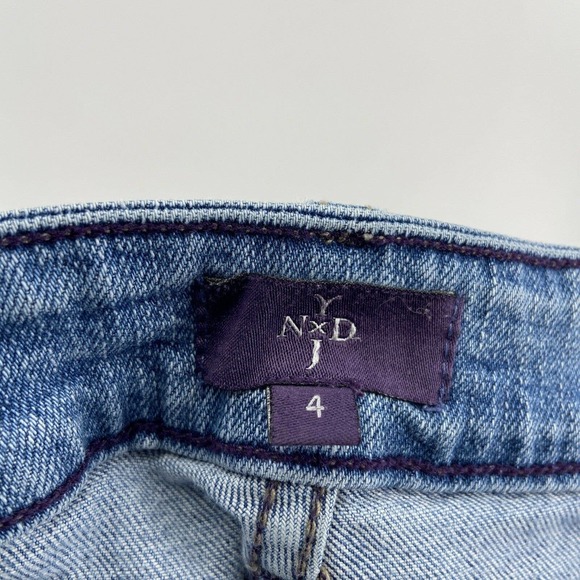 NYDJ Stretch Mid Rise Straight Jeans - Picture 5 of 6